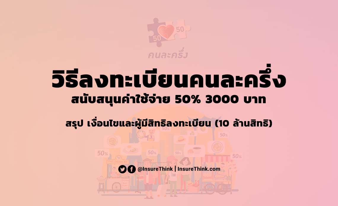 วิธีลงทะเบียน คนละครึ่ง ลงทะเบียน รับเงิน 3000 บาท www คนละครึ่ง com ลงทะเบียน แจกเงิน 3000 บาท